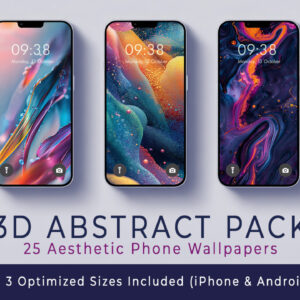 3D Abstract Phone Wallpapers Pack – 25 Aesthetic Mobile Backgrounds