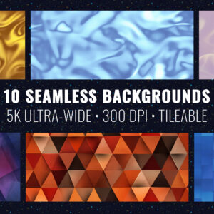 5K Ultra-Wide Seamless Backgrounds Pack • 10 Premium Textures