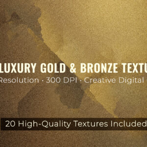 20 Luxury Gold & Bronze Grainy Textures 5K